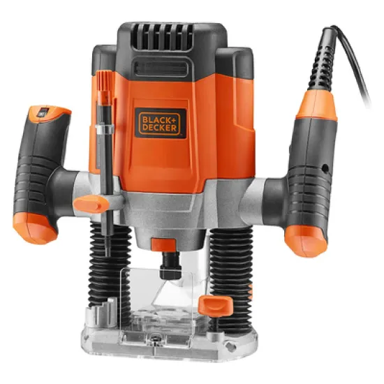 Оберфреза Black & Decker ръчна  1200 W, 8000-28 000 об./мин, ф 8 мм, KW1200EKA