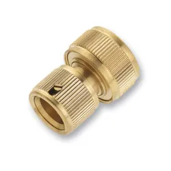 Съединител Amig за маркуч с бърза връзка Ж месингов със стоп клапа 3/4, 2127