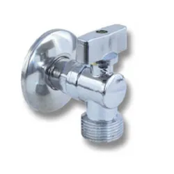 Кран APM сферичен метален ъглов 1/2 х 1/2, резба М <> резба М