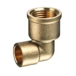 Коляно CherBros месингово с вътрешна резба за запояване ф 15 мм х 1/2, 90 °, 0930 Коляно CherBros месингово с вътрешна резба за запояване ф 15 мм х 1/2, 90 °, 0930