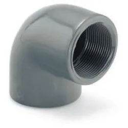 Коляно Hidroten PVC за лепене вътрешна резба ф 50 мм х 1 1/2, 90 °, 16 bar, 004