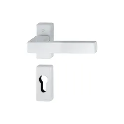 Дръжка Hoppe за секретна брава с розетка бяла, 62-72 мм, Toulon Дръжка Hoppe за секретна брава с розетка бяла, 62-72 мм, Toulon