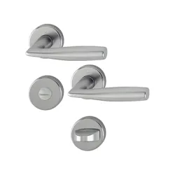 Дръжка Hoppe за сервизна брава с розетка титан, 37-42 мм, Vitoria Дръжка Hoppe за сервизна брава с розетка титан, 37-42 мм, Vitoria