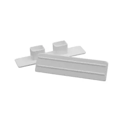 Тапа Karpol за корниз двуканален крайна бяла, 2 бр. Тапа Karpol за корниз двуканален крайна бяла, 2 бр.