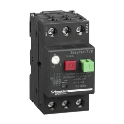 Прекъсвач Schneider Electric моторен със защита срещу претоварване триполюсен 3P, 1.0-1.6 А, 690 V, EasyPact TVS Прекъсвач Schneider Electric моторен със защита срещу претоварване триполюсен 3P, 1.0-1.6 А, 690 V, EasyPact TVS