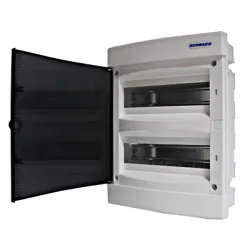 Табло Schrack Technik апартаментно скрит монтаж 24 модула, 357x283x106 мм, бяло/опушена врата Табло Schrack Technik апартаментно скрит монтаж 24 модула, 357x283x106 мм, бяло/опушена врата