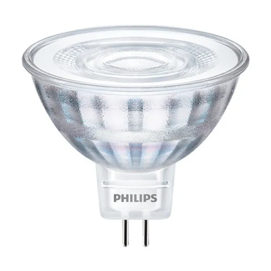 LED крушка Philips  5 W, 12 V, GU5.3, 4000 K, тип луна, CorePro LED spot LV