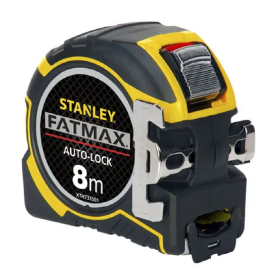 Ролетка Stanley пластмасова противоударна с магнит 8 м, FatMax Autolock