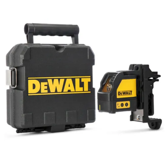 Нивелир DeWALT лазерен линеен с 2 лъча 15 м, 0.3 мм/м, DW088K