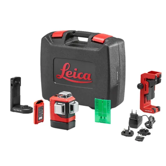 Нивелир Leica лазерен линеен с 3 лъча 35 м, 0.3 мм/м, Lino L6G