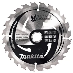 Диск Makita метален HM за рязане на дърво напречно и надлъжно подаване 165x20x2 мм, 24 z, Mforce