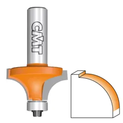 Фрезер CMT за дърво профилен за изпъкнал заоблен профил, с лагер ф 50.7х28.5/77 мм, ф 12 мм, R 22.2 мм, 7/8/938