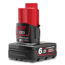Батерия Milwaukee акумулаторна Li-Ion за електроинструменти  12 V, 6 Ah, M12 B6 Батерия Milwaukee акумулаторна Li-Ion за електроинструменти  12 V, 6 Ah, M12 B6