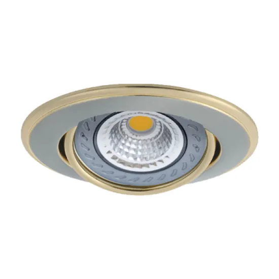 Тяло Vivalux за луничка с насочване за вграждане 50 W, 12 V, 20 IP, Gx5.3, 92 мм, сатиниран никел/злато Тяло Vivalux за луничка с насочване за вграждане 50 W, 12 V, 20 IP, Gx5.3, 92 мм, сатиниран никел/злато