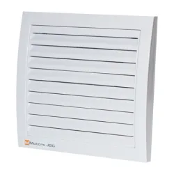 Вентилатор MMotors за стенен монтаж квадратен с клапа 18 W, 150 м3/ч, 190х189х73 мм, ф 120 мм, бял, MM 120 Вентилатор MMotors за стенен монтаж квадратен с клапа 18 W, 150 м3/ч, 190х189х73 мм, ф 120 мм, бял, MM 120