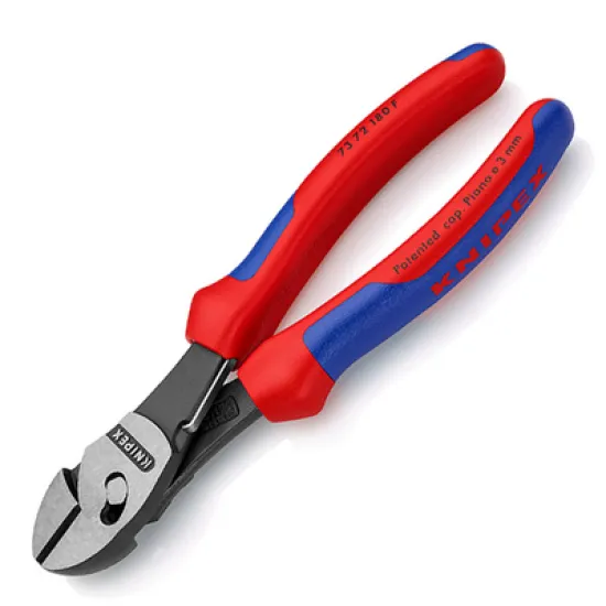 Клещи Knipex резачки странични усилени, с изолация 180 мм, 5.5 мм, TwinForce