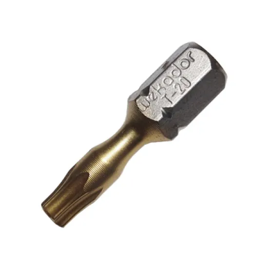 Накрайник бит Wekador TX Torx торсионен, с покритие TX 20, 1/4, 25 мм