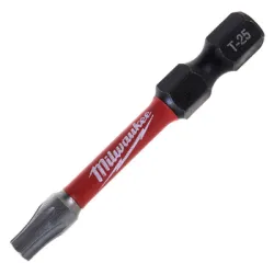Накрайник бит Milwaukee TX Torx торсионен  TX 25, 1/4, 50 мм, Shockwave Impact Duty Накрайник бит Milwaukee TX Torx торсионен  TX 25, 1/4, 50 мм, Shockwave Impact Duty