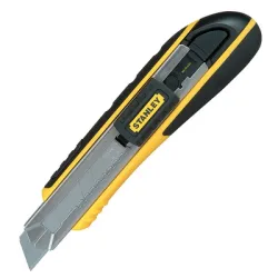 Нож Stanley макетен пластмасов с метален водач 180х18 мм Нож Stanley макетен пластмасов с метален водач 180х18 мм