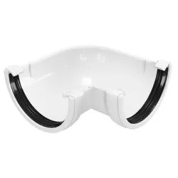 Ъгъл Devorex за улук  120 мм, 90 °, бял, PVC, Classic 120 Ъгъл Devorex за улук  120 мм, 90 °, бял, PVC, Classic 120