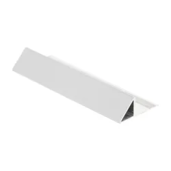 Лайстна Genesis за плочки алуминиева външен ъгъл триъгълна 2.7 м, 11 мм, светло сребро, EAT