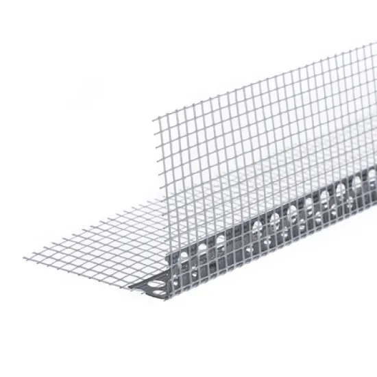 Профил Vestal за шпакловка ъглов алуминиев с мрежа 2.5 м, 20х20 мм, 90 °, BG