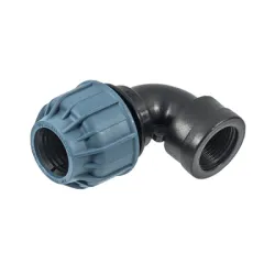 Коляно Elysee PP бърза връзка за PE тръби вътрешна резба ф 32 мм x 1, 10 bar, 90 °, 362B Коляно Elysee PP бърза връзка за PE тръби вътрешна резба ф 32 мм x 1, 10 bar, 90 °, 362B