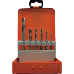 Свредло Projahn за метал с 6-стенна опашка 1/4 с полирани спирали 3-10 мм, HSS-G, 6 бр. Свредло Projahn за метал с 6-стенна опашка 1/4 с полирани спирали 3-10 мм, HSS-G, 6 бр.