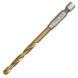 Свредло Milwaukee за метал стандартно 5 мм, 31/80 мм, HSS-G TiN, Shockwave Red Hex Свредло Milwaukee за метал стандартно 5 мм, 31/80 мм, HSS-G TiN, Shockwave Red Hex