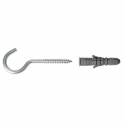 Дюбел Smart пластмасов за бетон комплект с отворена кука ф 8х50 мм, ESM