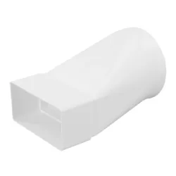 Преход Haco за PVC въздуховод ф 104/110х55 мм, бял, CZD Преход Haco за PVC въздуховод ф 104/110х55 мм, бял, CZD