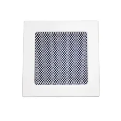 Решетка Haco за вентилационни отвори на камини с мрежа 170х170 мм, бяла, LKM