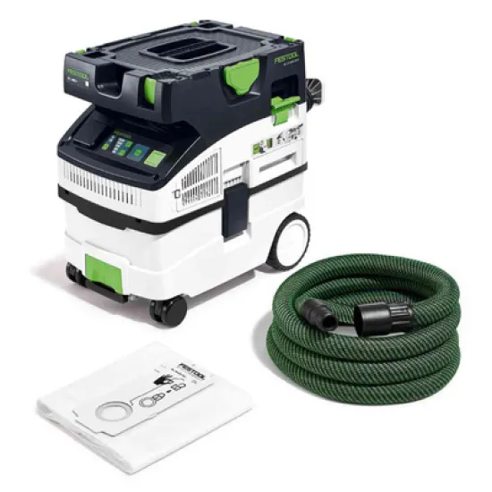 Прахосмукачка Festool за сухо и мокро почистване  1200 W, 230 V, 3700 л/мин, 27 мм, CLEANTEC CTL MIDI I