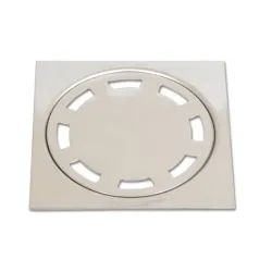 Решетка Agriya за подов сифон метална хромирана 100х100 мм, квадратна, 793