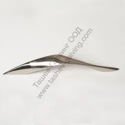 Дръжка за мебели от цинкова сплав  128 мм, хром мат и месинг, 2022