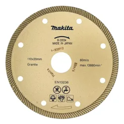 Диск диамантен за мокро рязане Makita на гранит, мрамор, камък и скални материали   110 мм, 20 мм, 2 мм B-22034