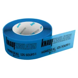 Лента Knauf Insulation хидроизолационна едностранно лепяща за фолио 60x0.34 мм, 25 м, син, Homeseal LDS Solifit-1