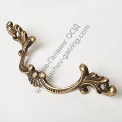 Дръжка Enrico Casiraghi мебелна тип Rustic 75 мм, бронз, 51C Дръжка Enrico Casiraghi мебелна тип Rustic 75 мм, бронз, 51C