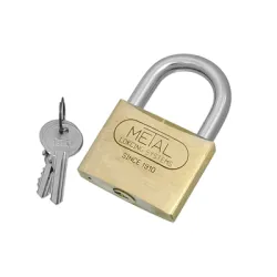 Катинар Metal месингов с нормално рамо с ямков ключ 60х47 мм, 45 мм, месингов Катинар Metal месингов с нормално рамо с ямков ключ 60х47 мм, 45 мм, месингов