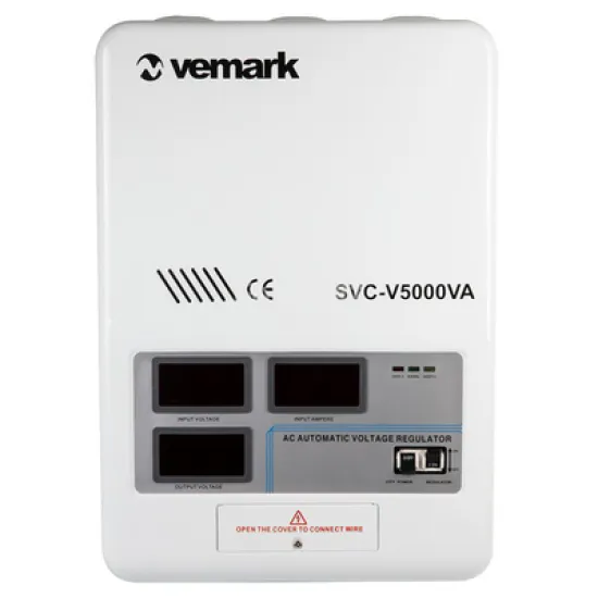 Стабилизатор Vemark на напрежение  160 V, 230 V, 5000 W, SVC-V5000