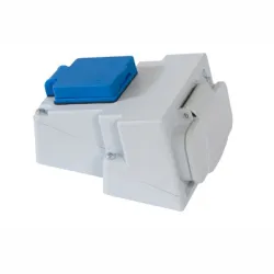 Контакт Atra електрически трифазен открит монтаж, 25+16 A, 250-400 V, 44 IP, бял Контакт Atra електрически трифазен открит монтаж, 25+16 A, 250-400 V, 44 IP, бял