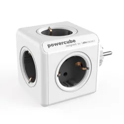 Разклонител Allocacoc електрически без кабел, с щепсел 5 гнезда, сив, PowerCube Original Разклонител Allocacoc електрически без кабел, с щепсел 5 гнезда, сив, PowerCube Original