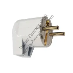 Щепсел as - Schwabe монофазен шуко ъглов 16 A, 230 V, бял Щепсел as - Schwabe монофазен шуко ъглов 16 A, 230 V, бял