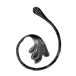 Елемент alWayService декоративен от ковано желязо C- образен гладък 12x6 мм, 100x150 мм Елемент alWayService декоративен от ковано желязо C- образен гладък 12x6 мм, 100x150 мм