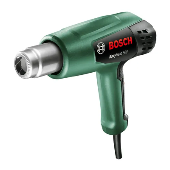 Пистолет Bosch за горещ въздух електрически 1600 W, 240-450 л/мин, 300-500 °C, EasyHeat 500