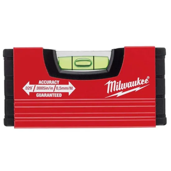 Нивелир Milwaukee мини  100 мм, 0.5 мм/м, Minibox