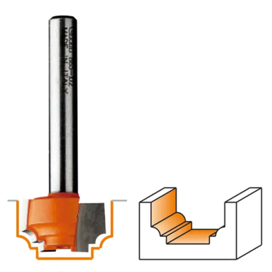 Фрезер CMT за дърво профилен декоративен ф 19х11/50.8 мм, ф 8 мм, R 2.4 мм, 7/8/965.1