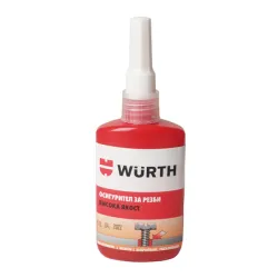 Лепило Wurth за осигуряване на резби 50 мл, червено Лепило Wurth за осигуряване на резби 50 мл, червено