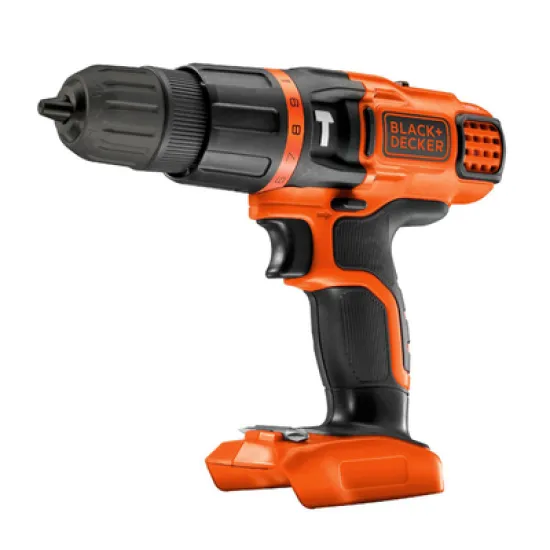 Бормашина винтоверт Black & Decker акумулаторна без батерия и зарядно 18 V, 38 Nm, 1-10 мм, BDCH188N