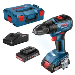 Бормашина винтоверт Bosch акумулаторна ударна 18 V, 2 Ah, 50 Nm, 1.5-13 мм, GSB 18V-50 Бормашина винтоверт Bosch акумулаторна ударна 18 V, 2 Ah, 50 Nm, 1.5-13 мм, GSB 18V-50